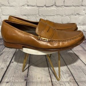 Cole Haan Nike Air collab tan men's leather penny loafers size 10 M
